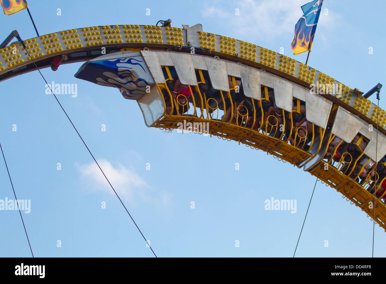 Amusement Park ride à la Indiana State Fair. IN, USA Banque D'Images