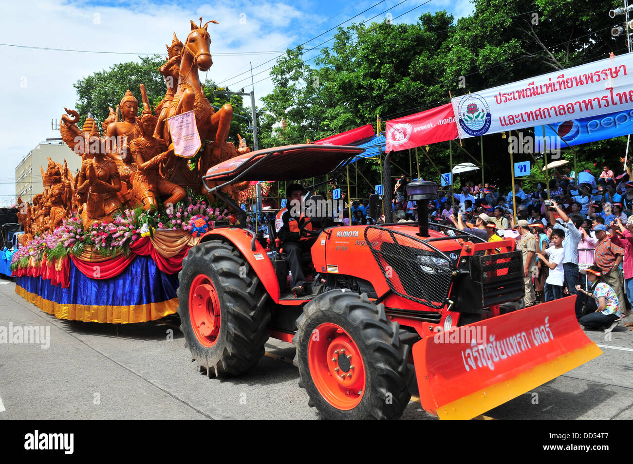 Thaïlande Festival : Festival de bougie d'Ubon Ratchathani Banque D'Images