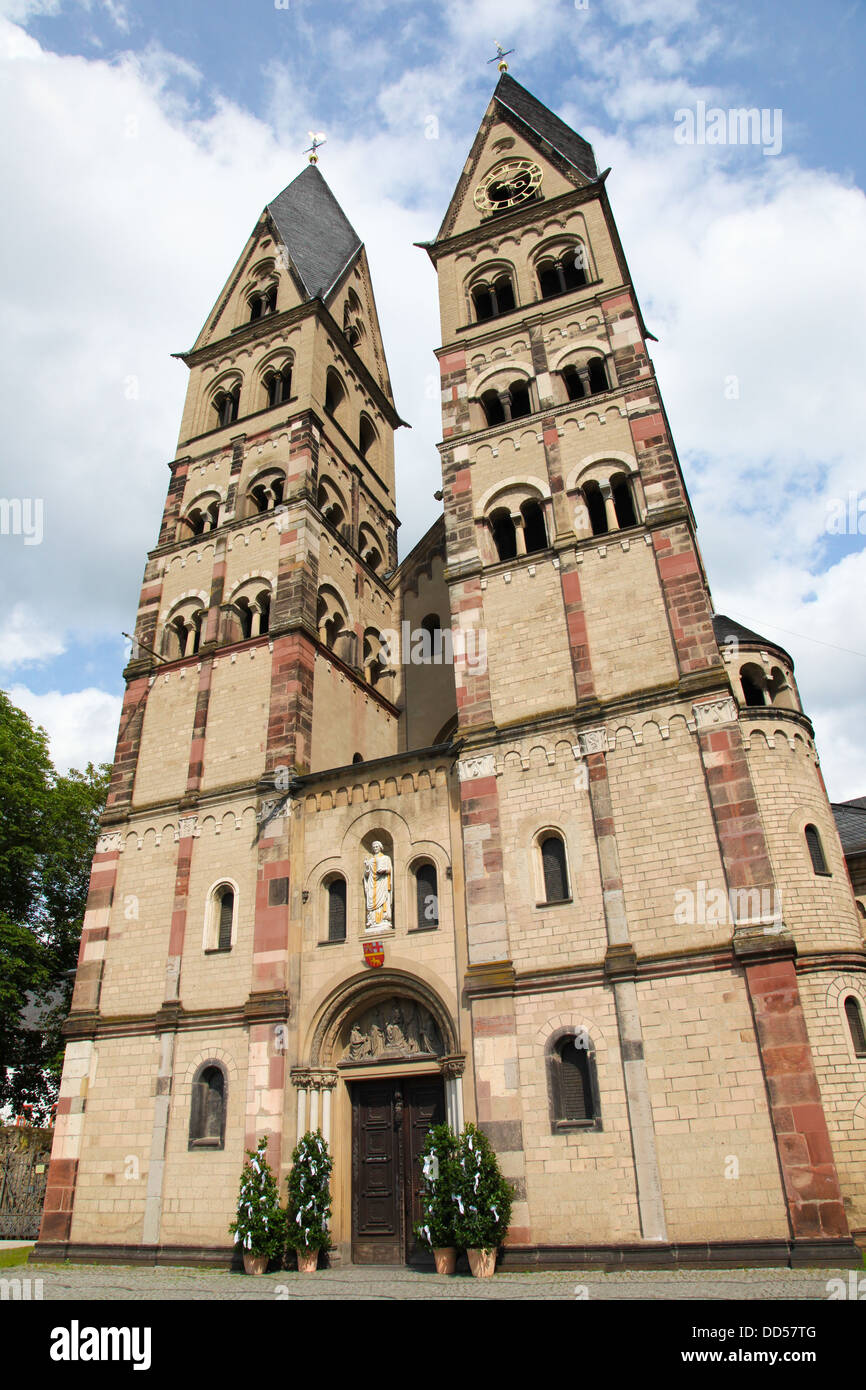 La Basilique de Saint Castor, c'est la plus ancienne église de Coblence dans le land allemand de Rhénanie-Palatinat. Banque D'Images