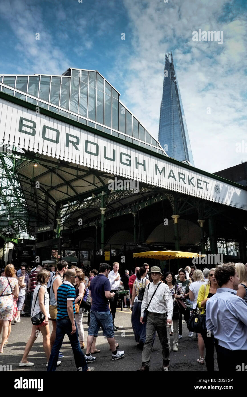 Borough Market à Londres. Banque D'Images