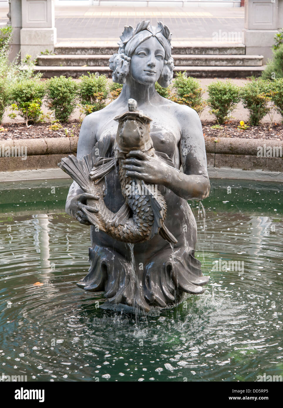 Fontaine en laiton à Southport merseyside Banque D'Images