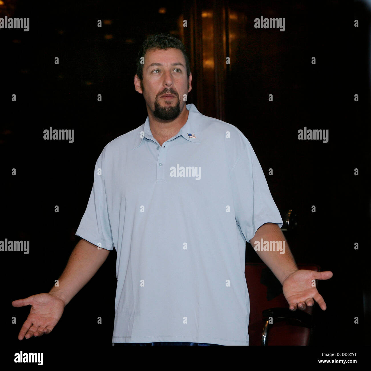 Adam Sandler au photocall du film 'Vous ne salissez pas avec le Zohan' à Berlin le 28 juillet en 2008. Banque D'Images
