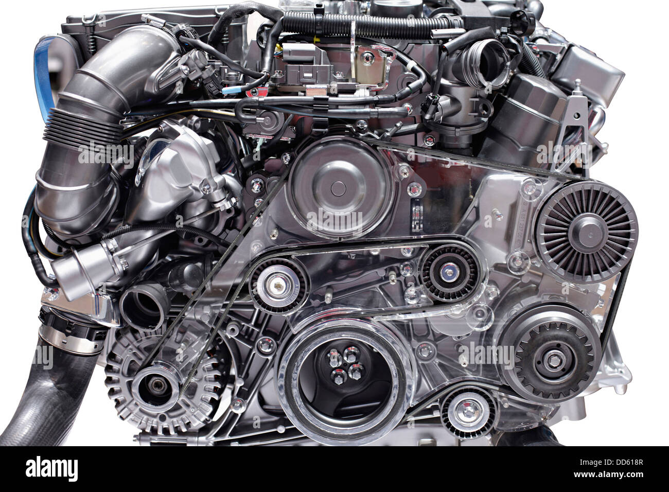 La Suisse, l'essence du moteur de l'auto de Genève Banque D'Images