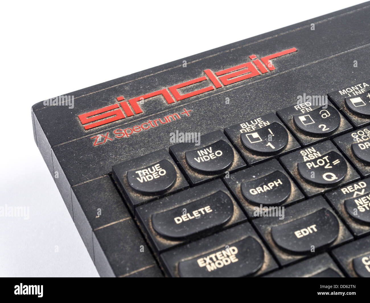 Sinclair ZX Spectrum 128K 1980 accueil ordinateur Banque D'Images