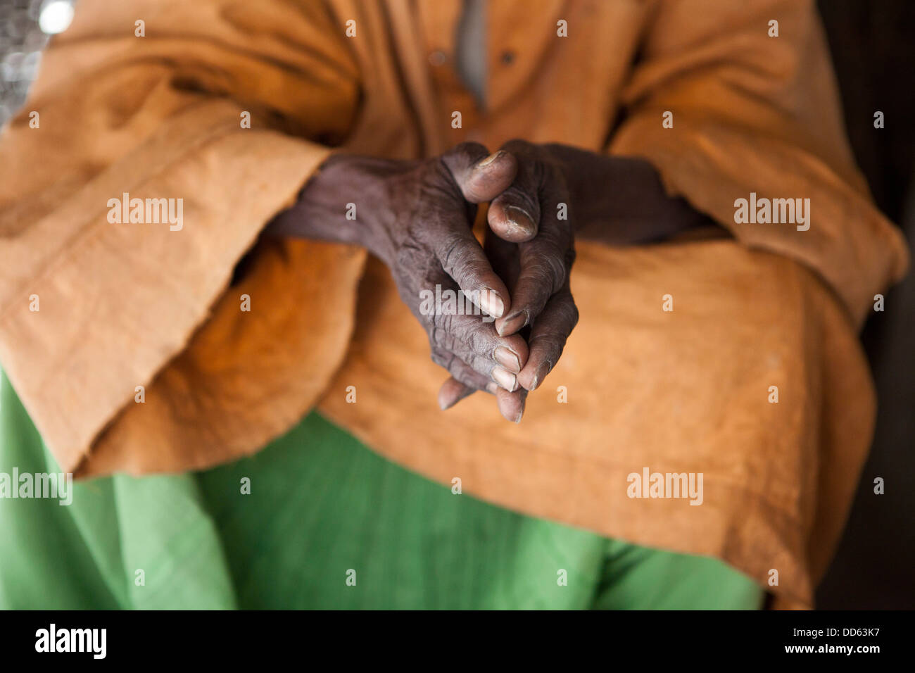 La prière musulmane à Dakar, Sénégal. Banque D'Images