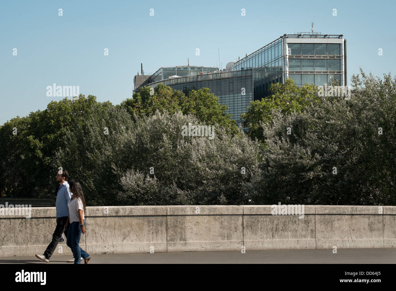 Institut du Monde Arabe à Paris, France. Banque D'Images