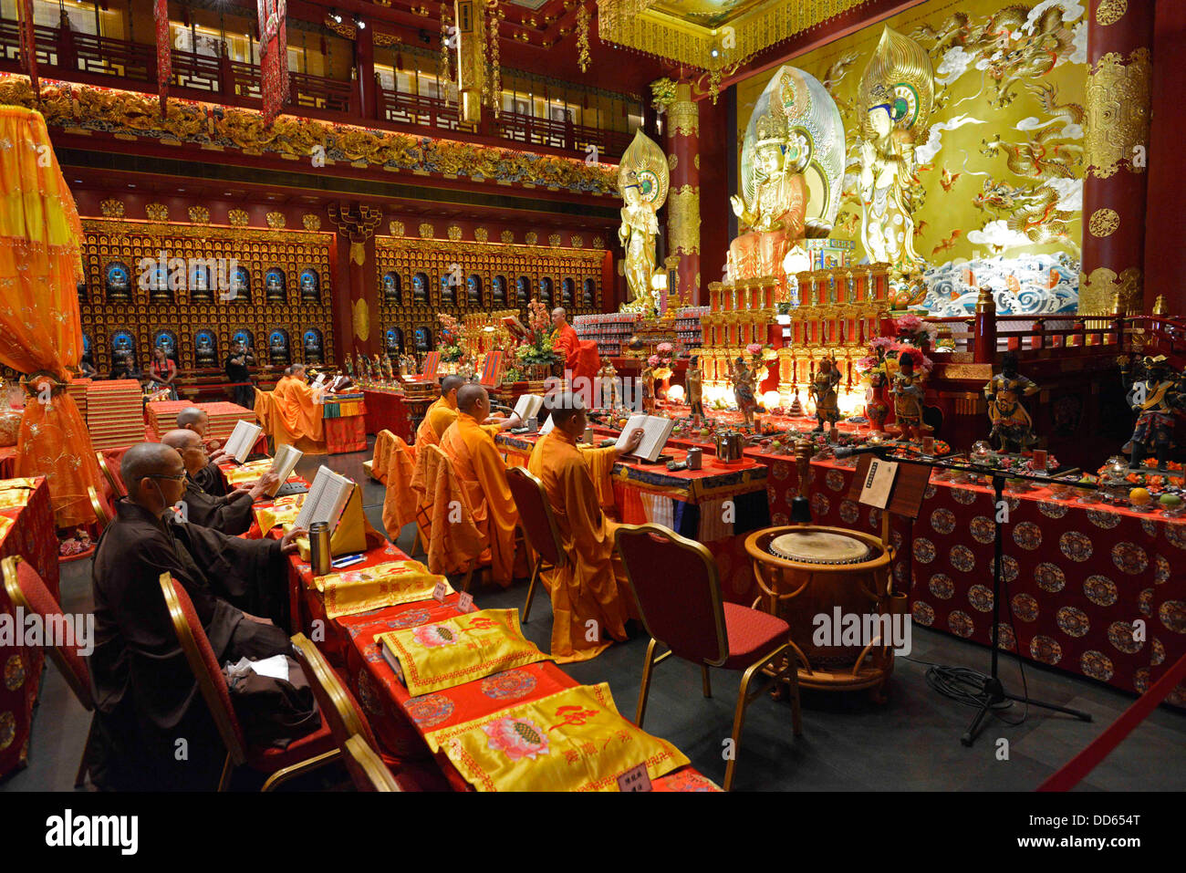 Asie Singapour Buddha Tooth Relic Temple temple bouddhiste Banque D'Images