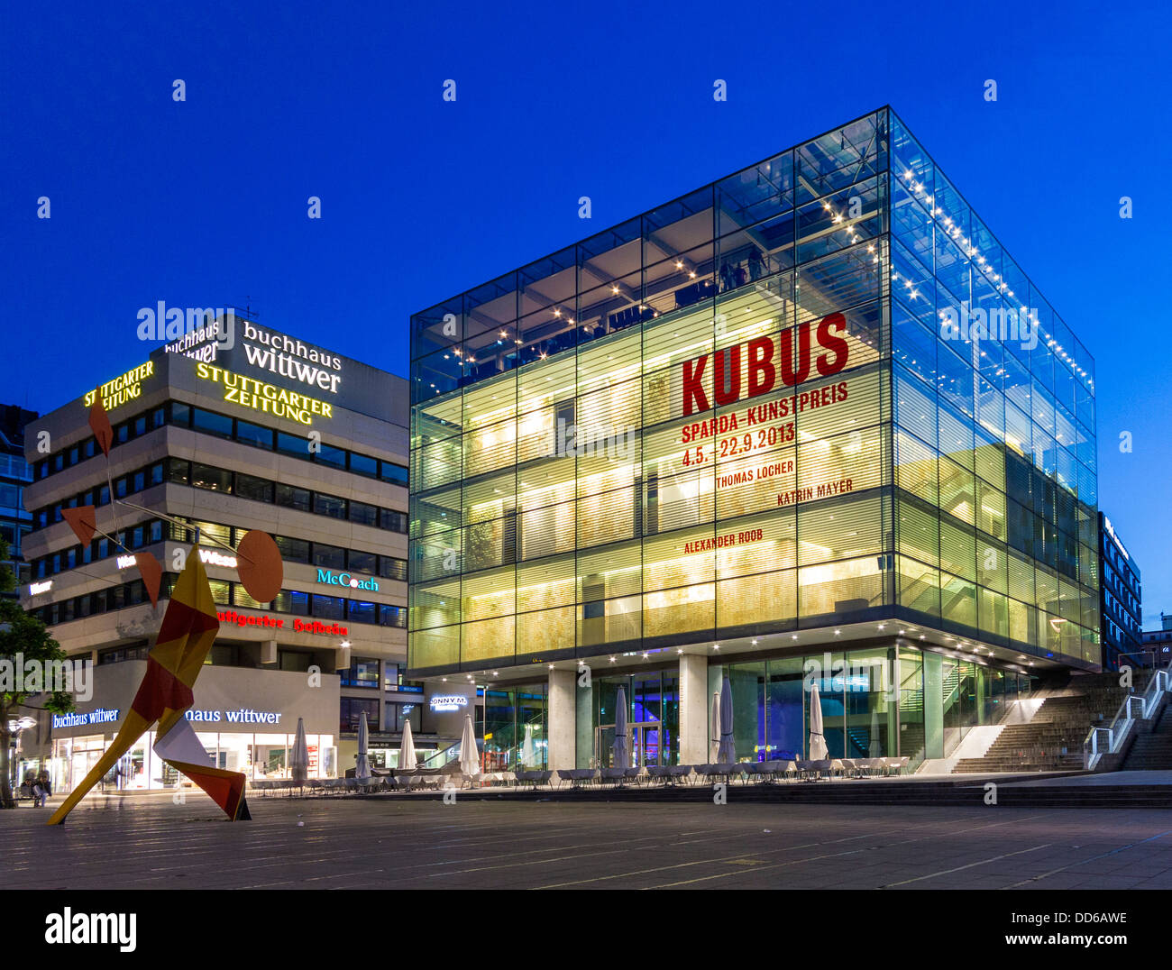Stuttgart, Allemagne - Le Kunstmuseum de l'art contemporain Banque D'Images