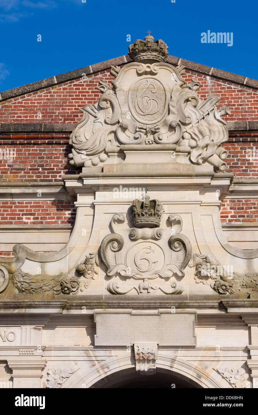 Articles de décoration entrée du Château de Kronborg au Danemark Banque D'Images