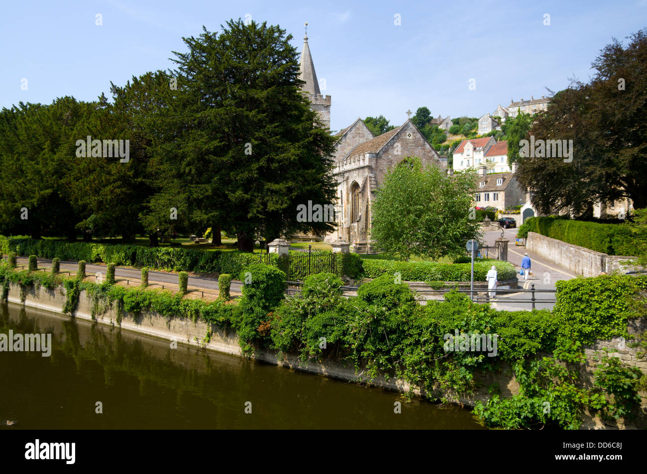 L'église Holy Trinity bradford on avon Wiltshire, Angleterre Banque D'Images