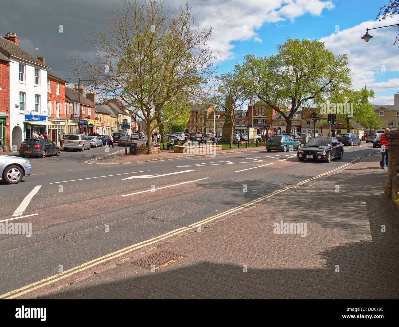 Ville de marché Olney dans Buckinghamshire Royaume Uni Angleterre Banque D'Images