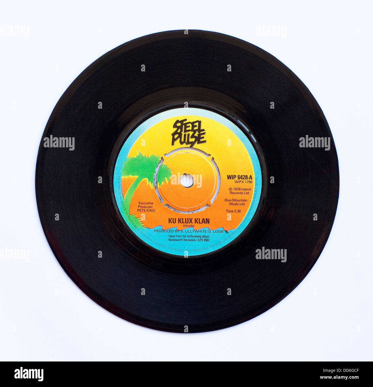 Steel Pulse - Ku Klux Klan, 1978 7' single sur Island Records Banque D'Images