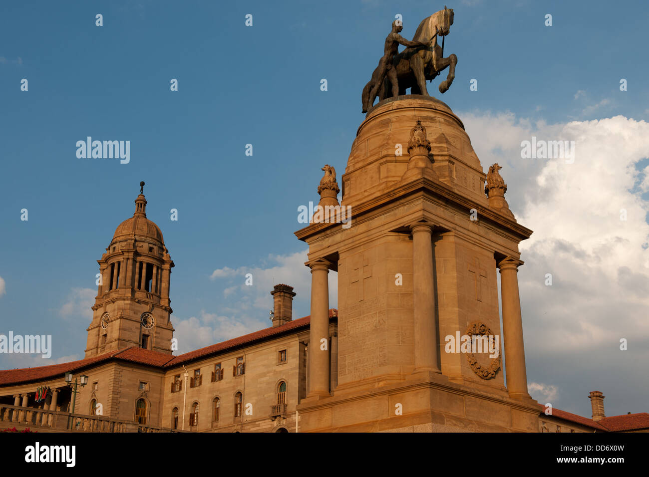 Bâtiments de l'Union européenne et de Delville Wood War Memorial, Pretoria, Afrique du Sud Banque D'Images