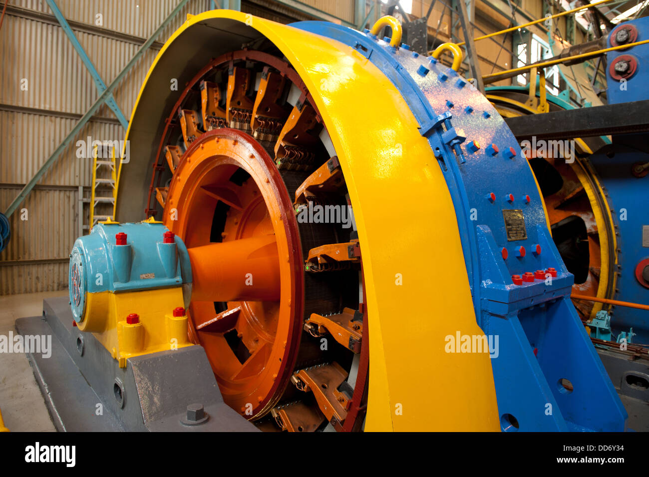 L'arbre de la mine de diamants de Cullinan, machines, Cullinan, près de Pretoria, Afrique du Sud Banque D'Images