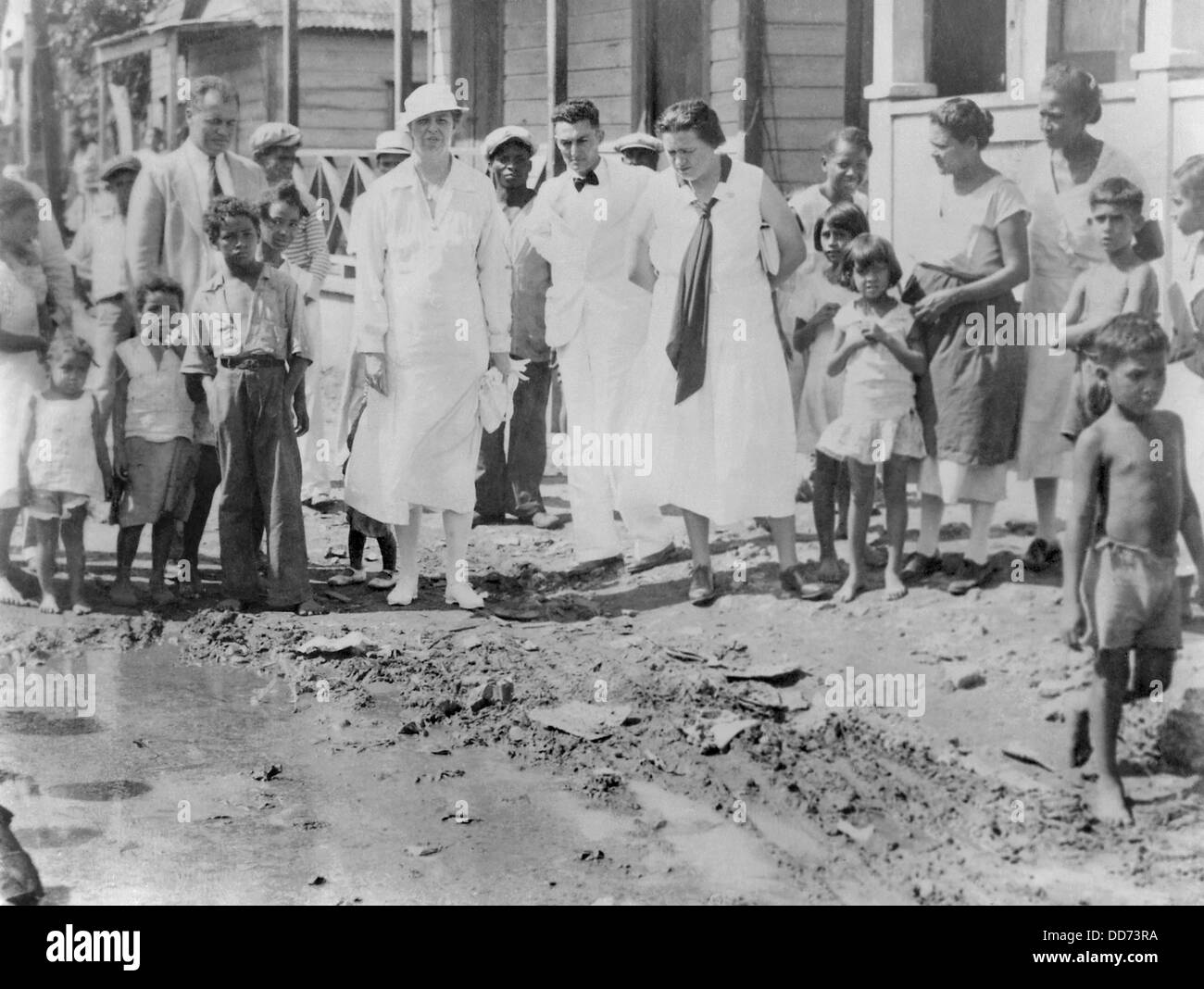Eleanor Roosevelt et journaliste Lorena Hickok à Porto Rico. Le 7 mars 1934. En 1933, Hickok a quitté son Associated Press, NY Banque D'Images