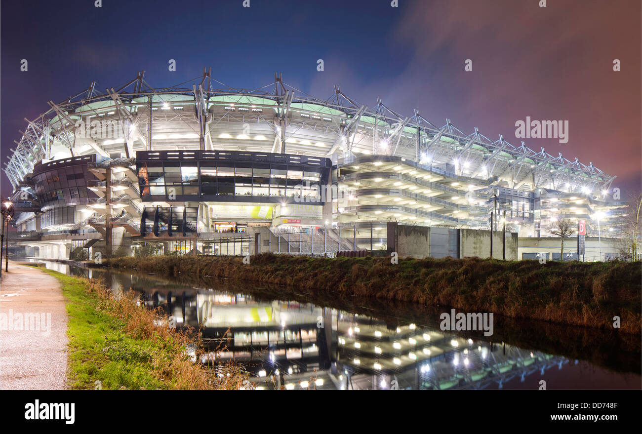 Croke Park est l'accueil de GAA en Irlande, nuit coup du stade Banque D'Images