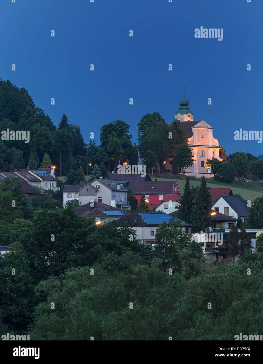 L'Allemagne, la Bavière, l'Église à Neustadt an der Waldnaab Banque D'Images