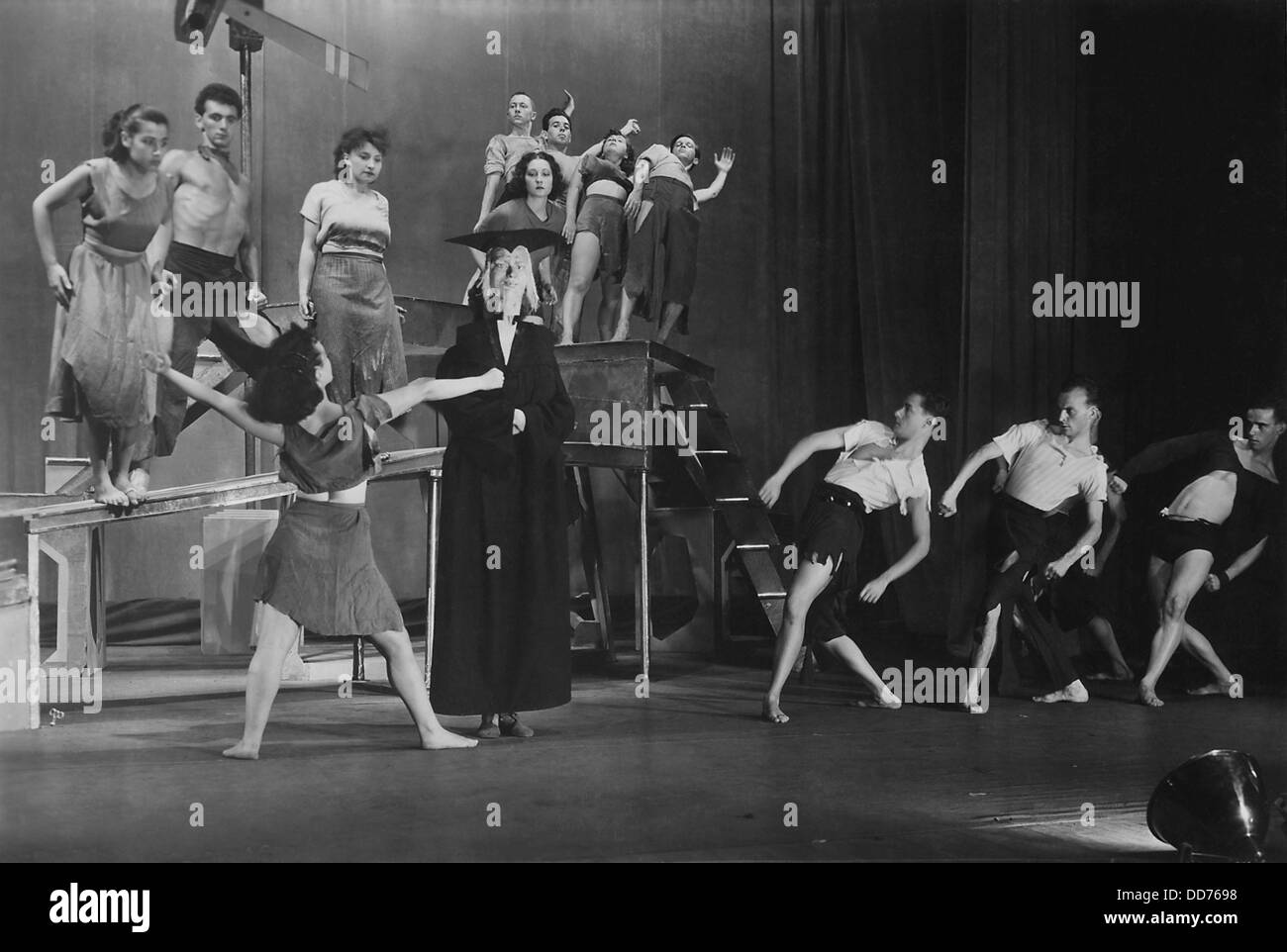 Projet de théâtre fédéral WPA, 'jeunes clochards', 1936-1937. Le Dance Theatre production a été chorégraphié par Don Oscar Becque avec Banque D'Images