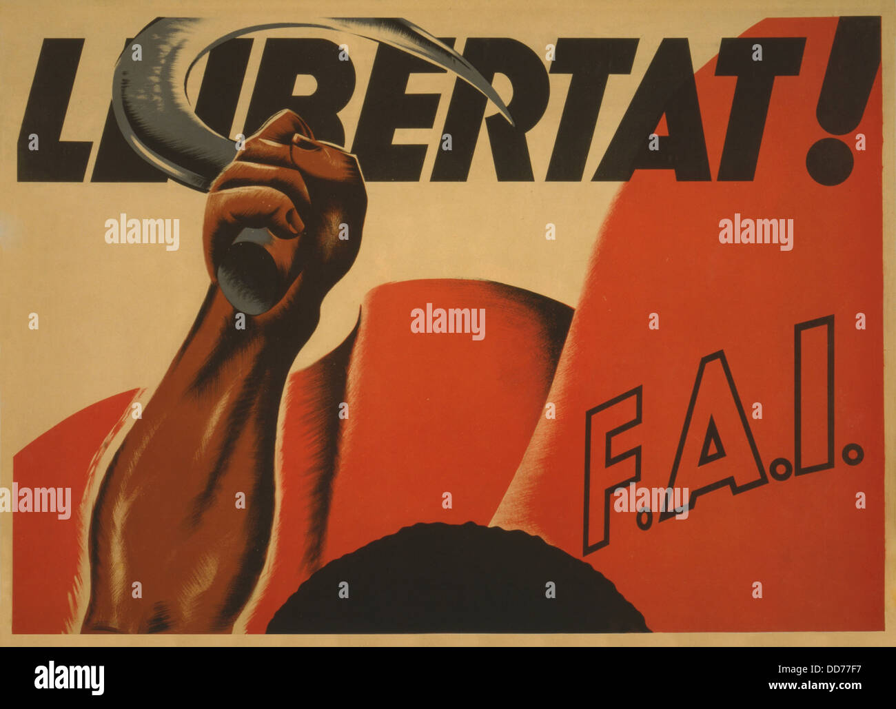 Affiche De Propagande De La Guerre Civile Espagnole Banque d'image et