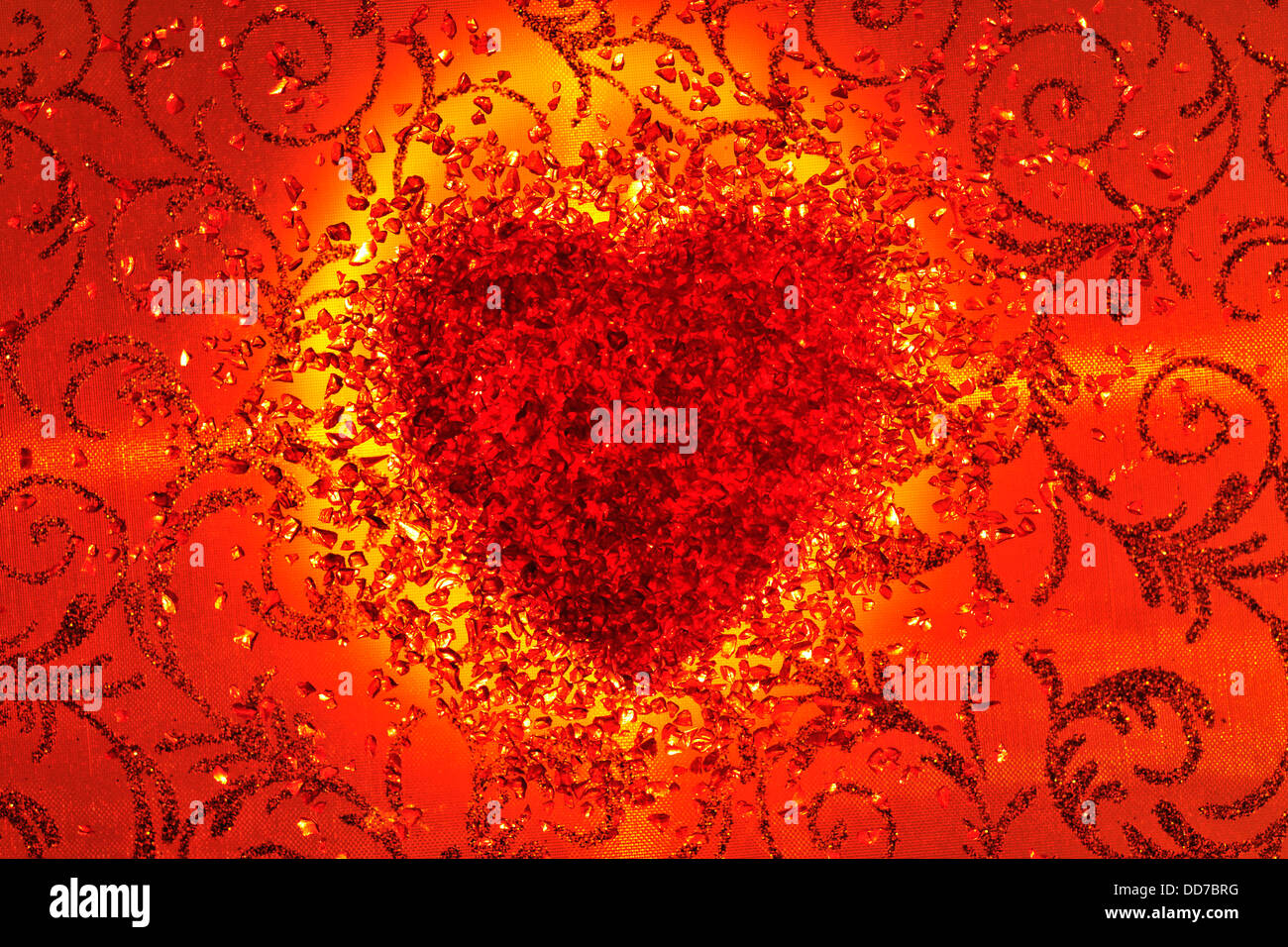 Coeur rouge Banque D'Images