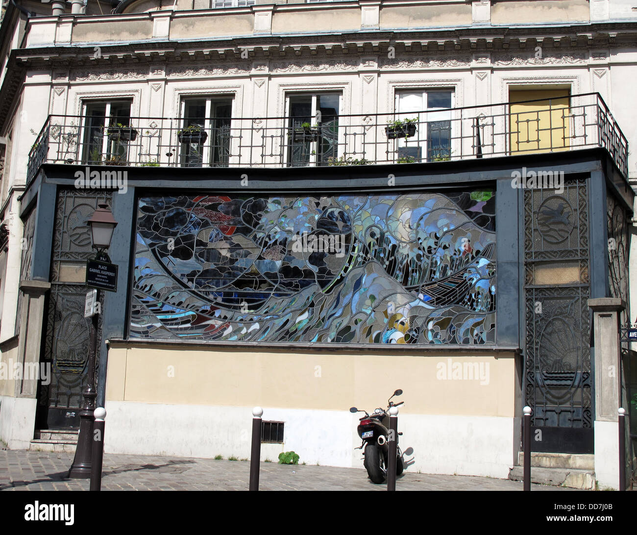 Bâtiment art déco,Place Gabriel Kaspereit,Paris,France 9 Banque D'Images