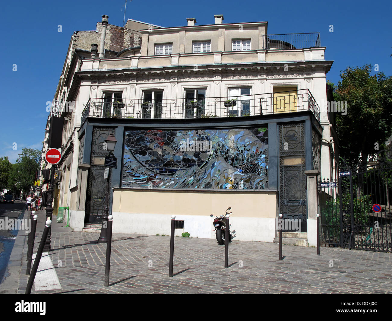 Bâtiment art déco,Place Gabriel Kaspereit,Paris,France 9 Banque D'Images