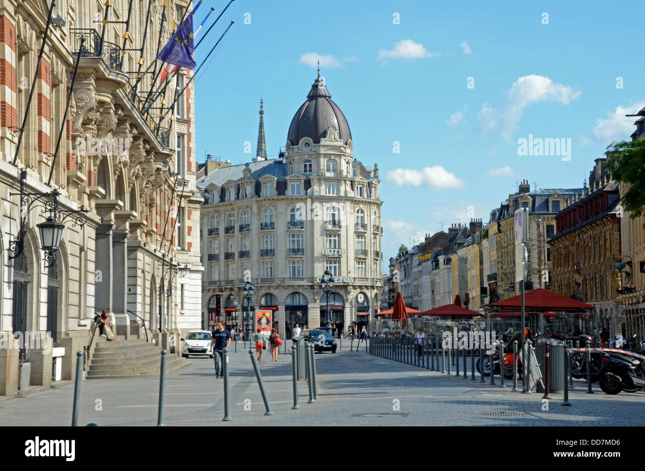Place du Théâtre, Vieille Ville, Lille, France Banque D'Images
