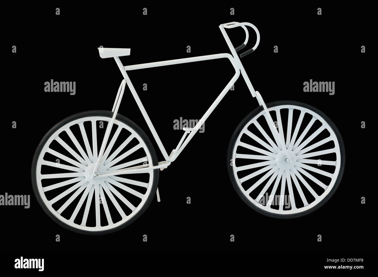Sport Bike Vélo noir et blanc Modèle Vélo Design Banque D'Images