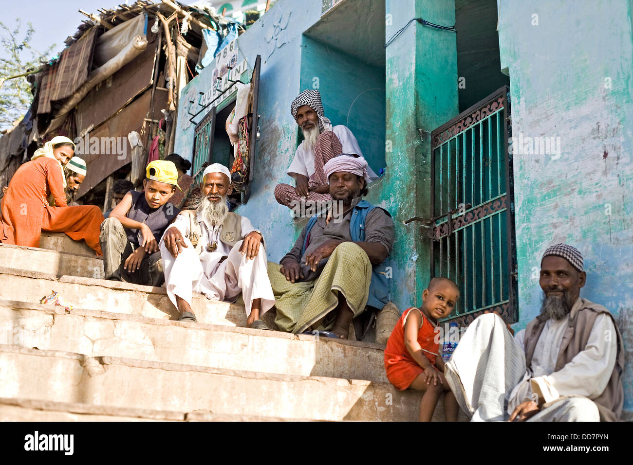 Les musulmans d'Ajmer , Inde Banque D'Images