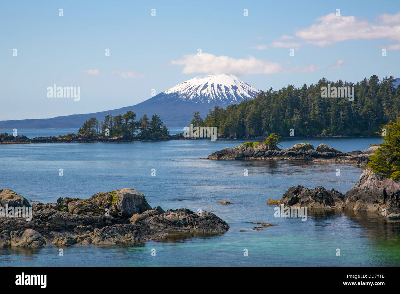 Mt. Ino, Baie de Sitka, Sitka, Alaska Banque D'Images