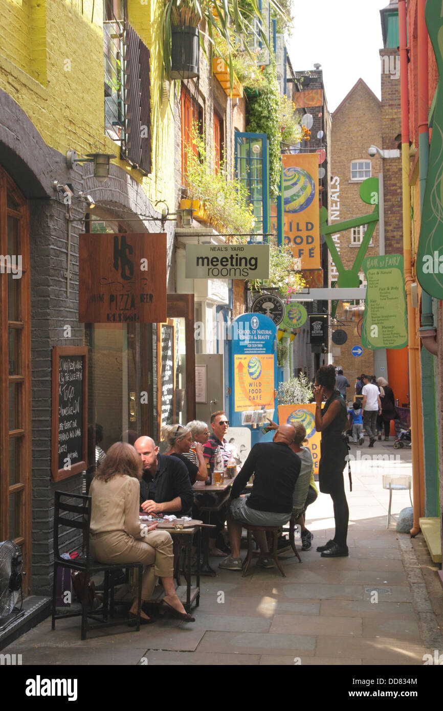 Restaurant Pizza Homeslice Neal's Yard à Londres Covent Garden Banque D'Images