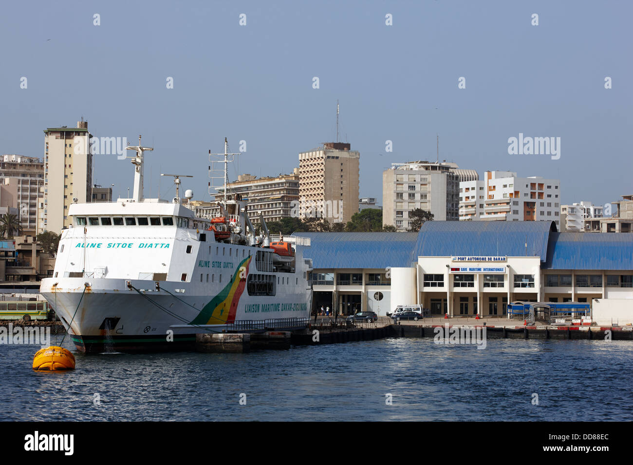 Dakar-Ziguinchor Ferry, Ferry Port, Dakar, Sénégal, Afrique Banque D'Images