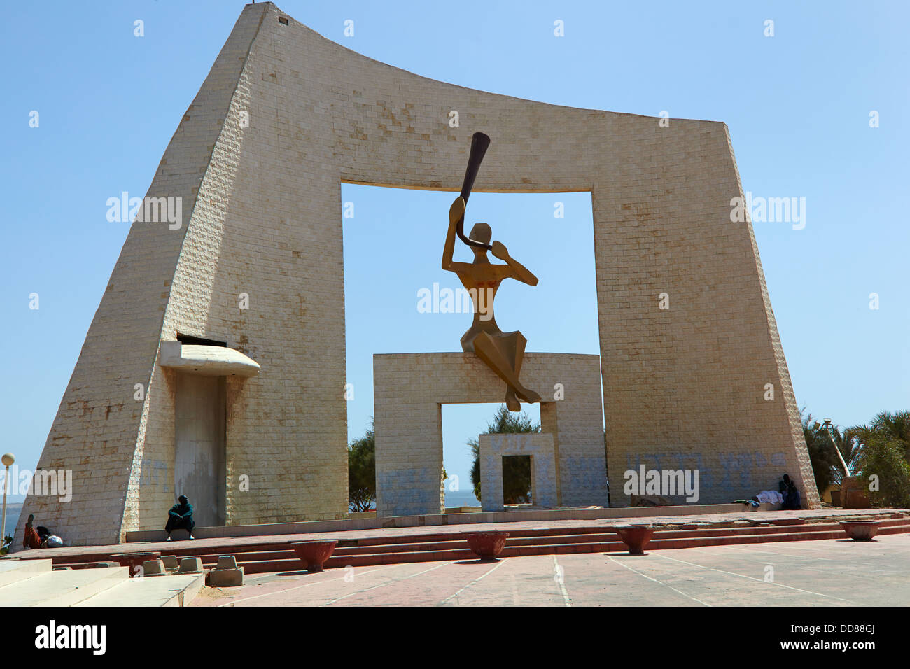 Monument du millénaire (Porte du Troisième Millénaire), Dakar, Sénégal, Afrique Banque D'Images
