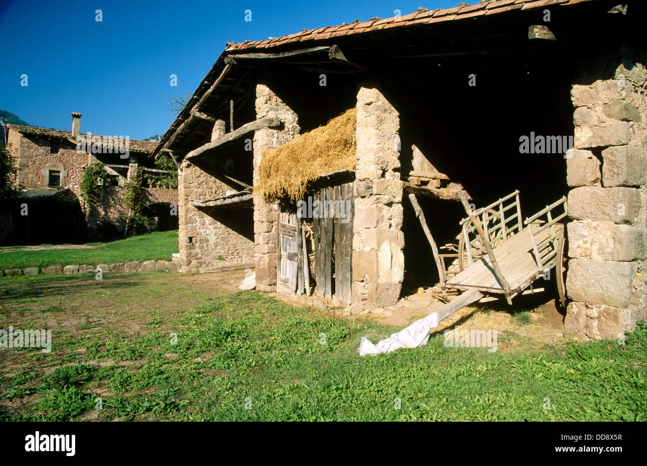 Country house ou mas. Sant Privat d'en bas. La Garrotxa. Province de  Gérone. La Catalogne. L'Espagne Photo Stock - Alamy