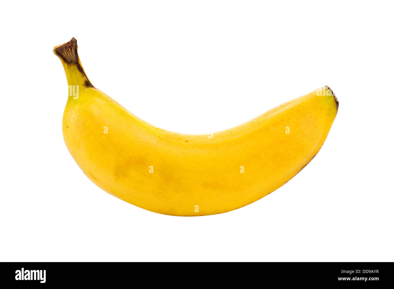 Petit déjeuner fort moyennes banana isolé sur fond blanc Banque D'Images