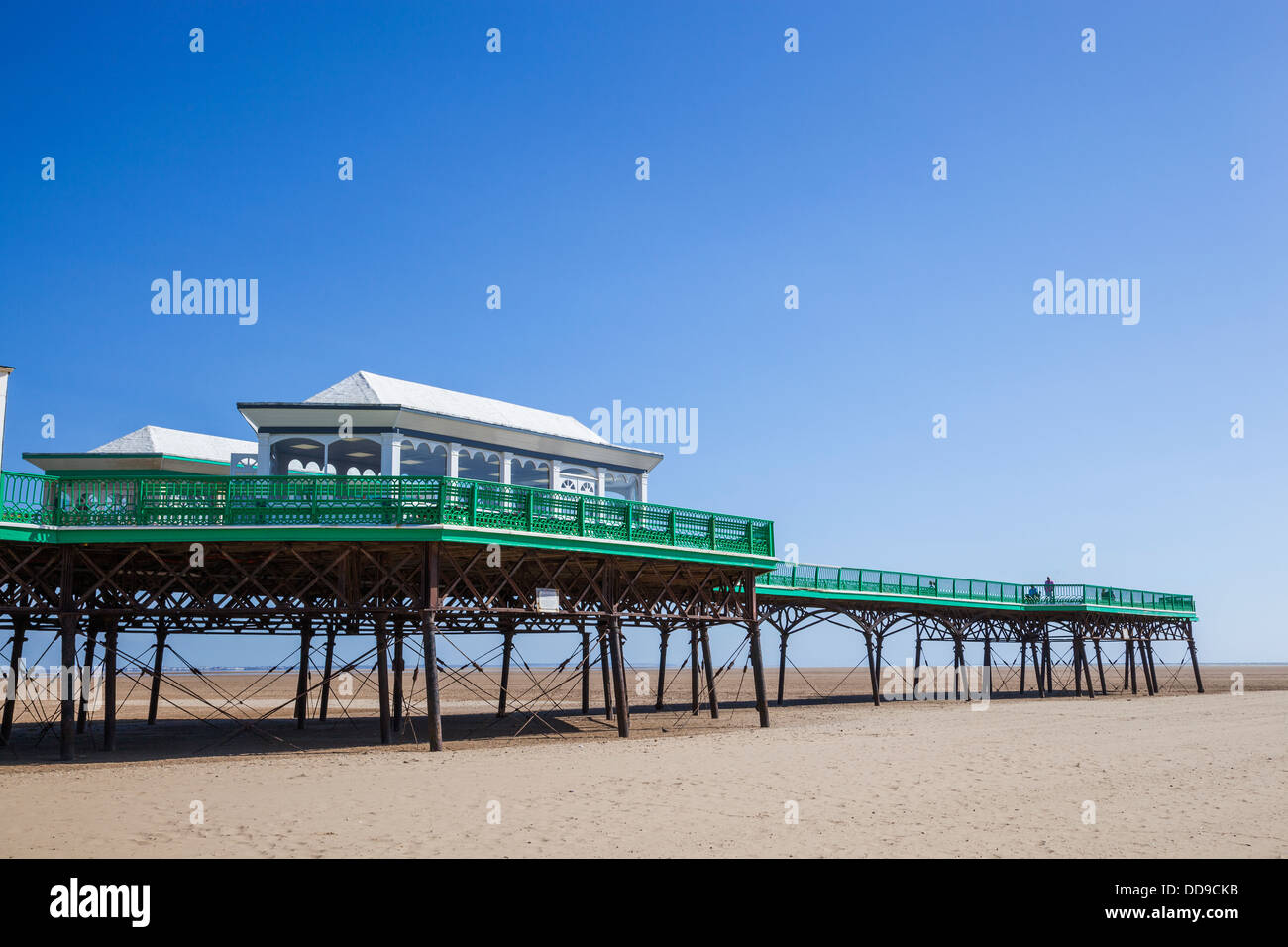 L'Angleterre, dans le Lancashire, Lytham St Annes, St Anne's Pier Banque D'Images