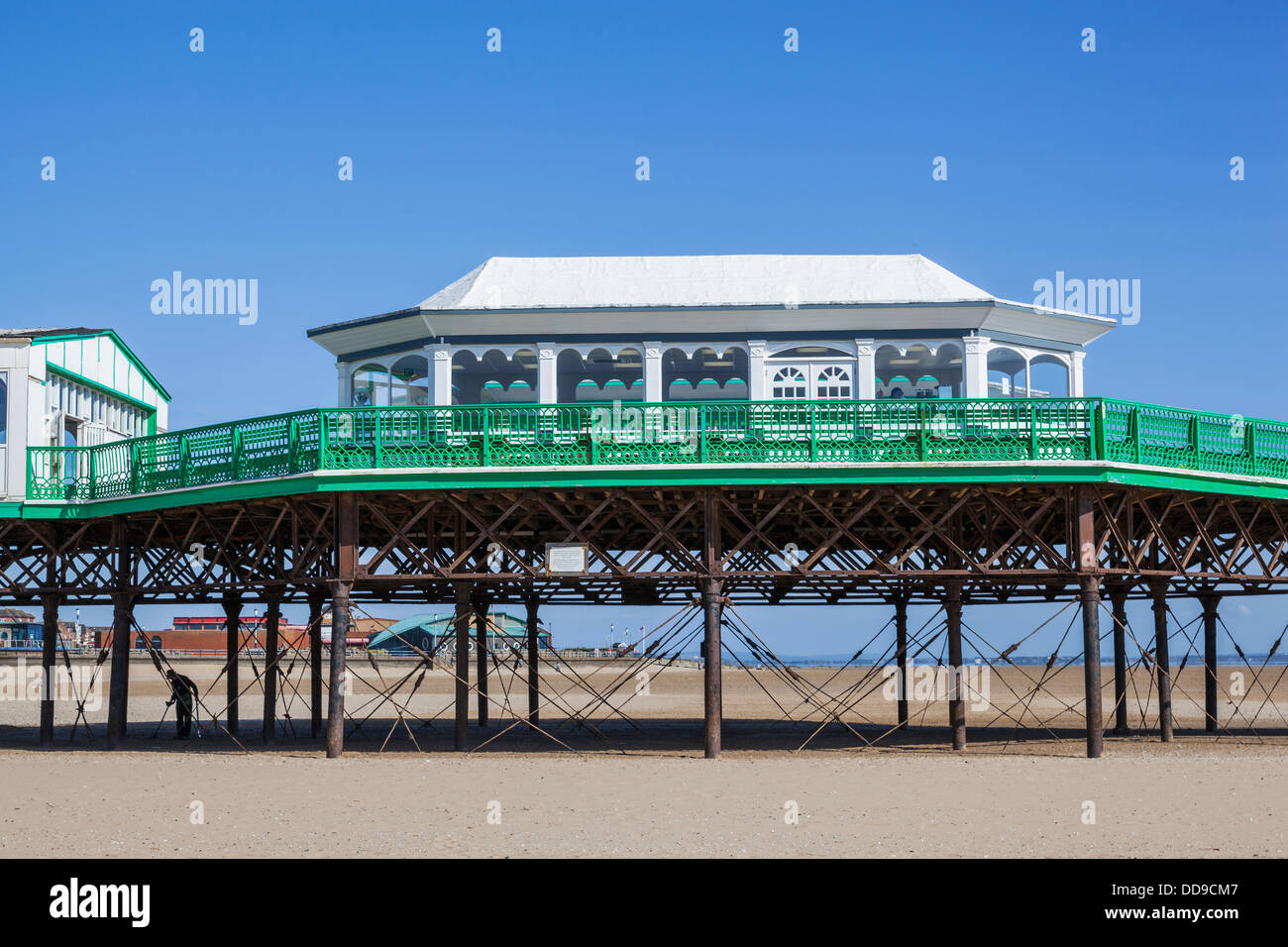 L'Angleterre, dans le Lancashire, Lytham St Annes, St Anne's Pier Banque D'Images