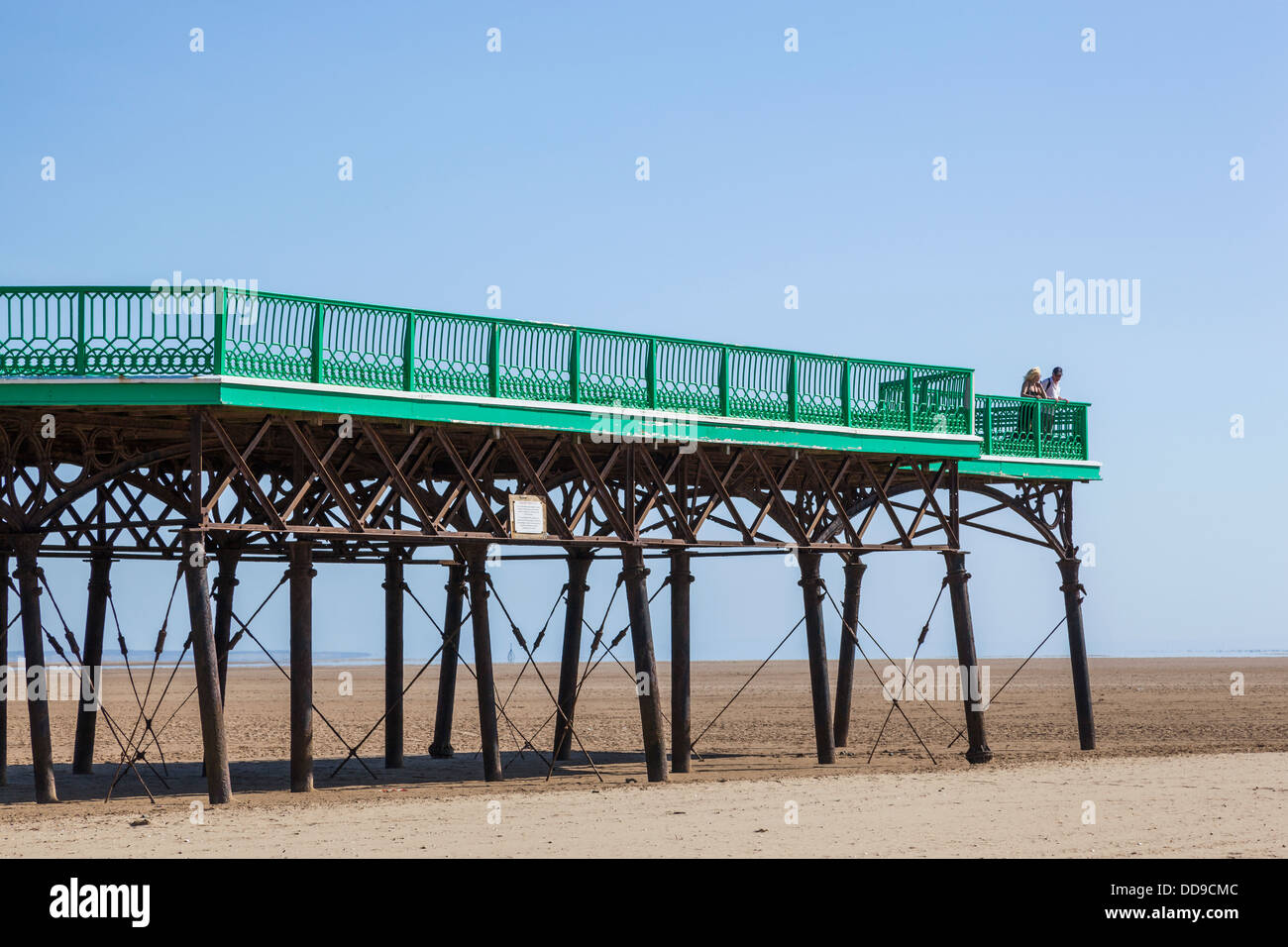 L'Angleterre, dans le Lancashire, Lytham St Annes, St Anne's Pier Banque D'Images