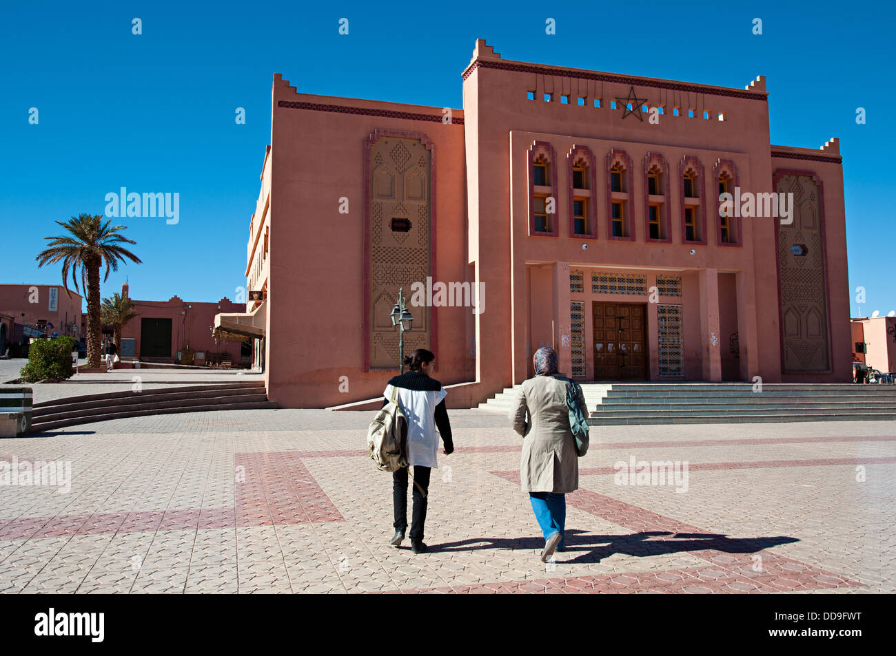 La vie quotidienne en place al Mouahidine, Ouarzazate, Maroc Banque D'Images