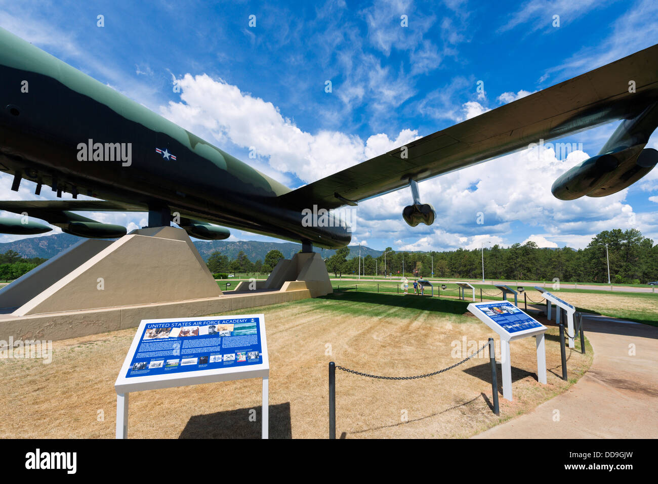 B-52D bomber à la United States Air Force Academy, Colorado Springs, Colorado, États-Unis Banque D'Images