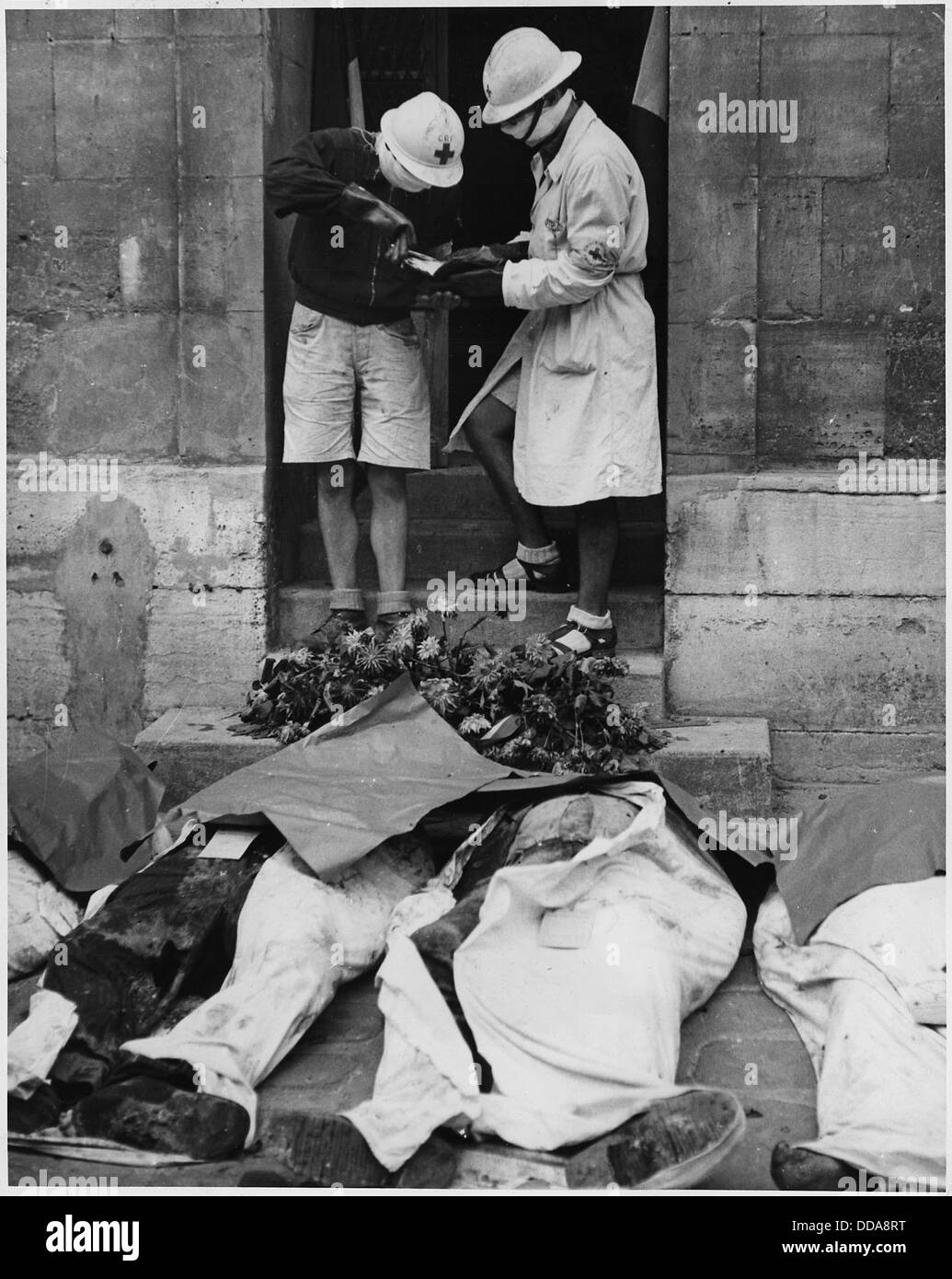 La DEUXIÈME GUERRE MONDIALE, l'Europe, la France, les membres du Maquis massacrés par les Nazis - - 196301 Banque D'Images