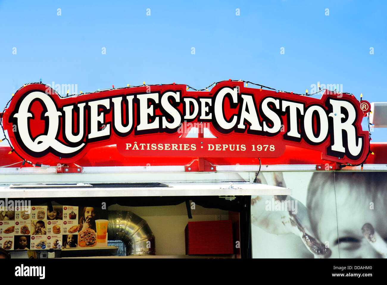 Logo de marque de ricin de files d'inscription Québec Canada Banque D'Images