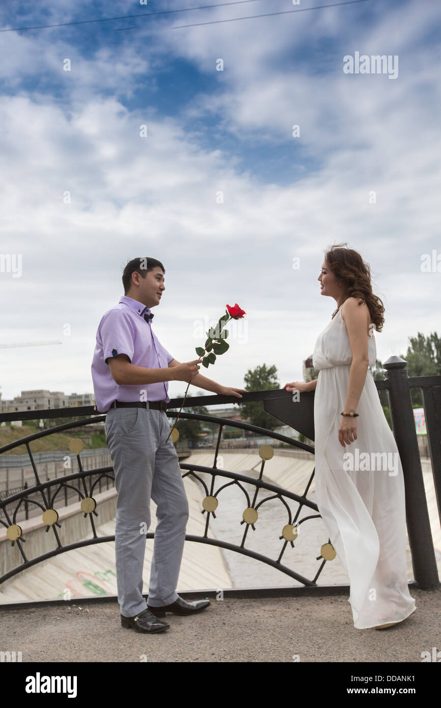 Paire d'amants asiatiques Banque D'Images