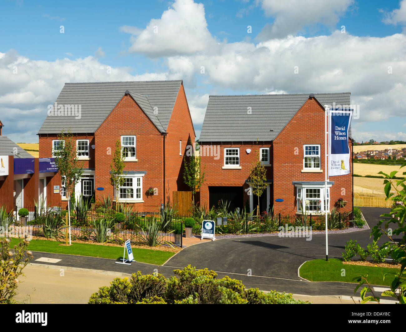 Développement de nouveaux logements, Grantham, Lincolnshire Banque D'Images