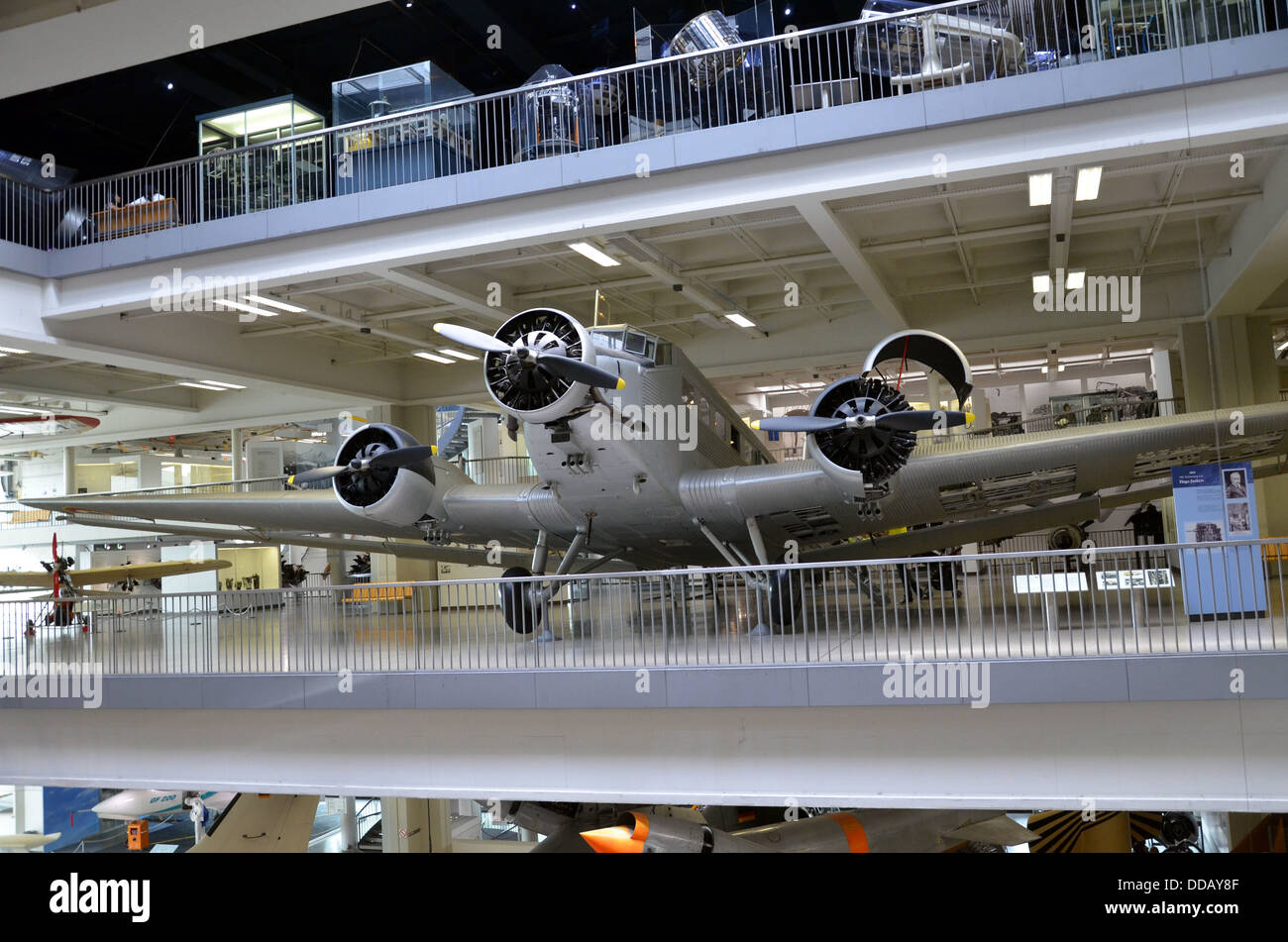 Allemagne Deutsches Museum de Munich le trois-moteur Junkers Ju 52 de 1932. Banque D'Images