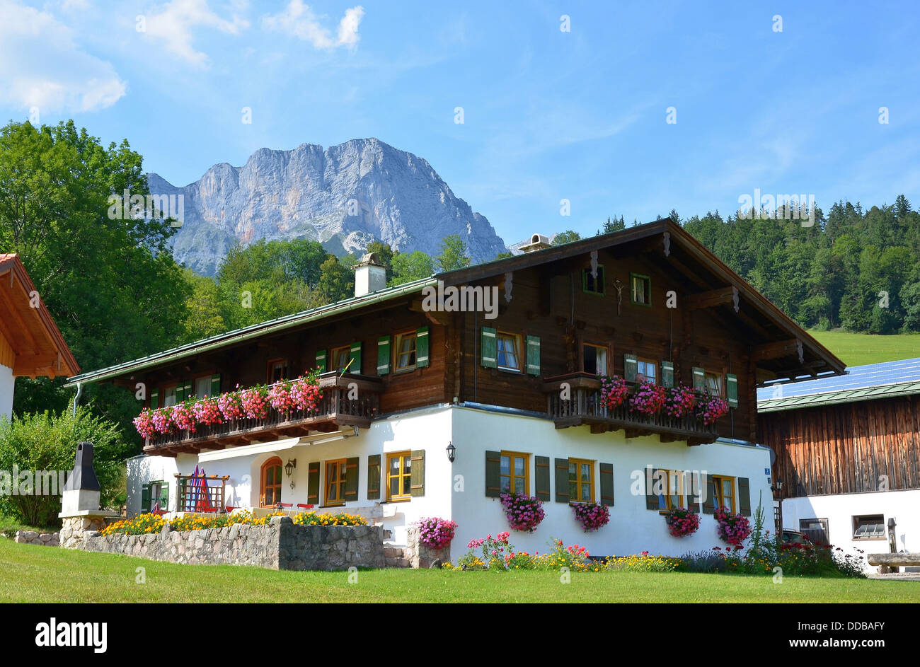 Ferme de Bavière, Untersberg, Hintergern, partie de Maria Gern, Berchtesgaden Banque D'Images