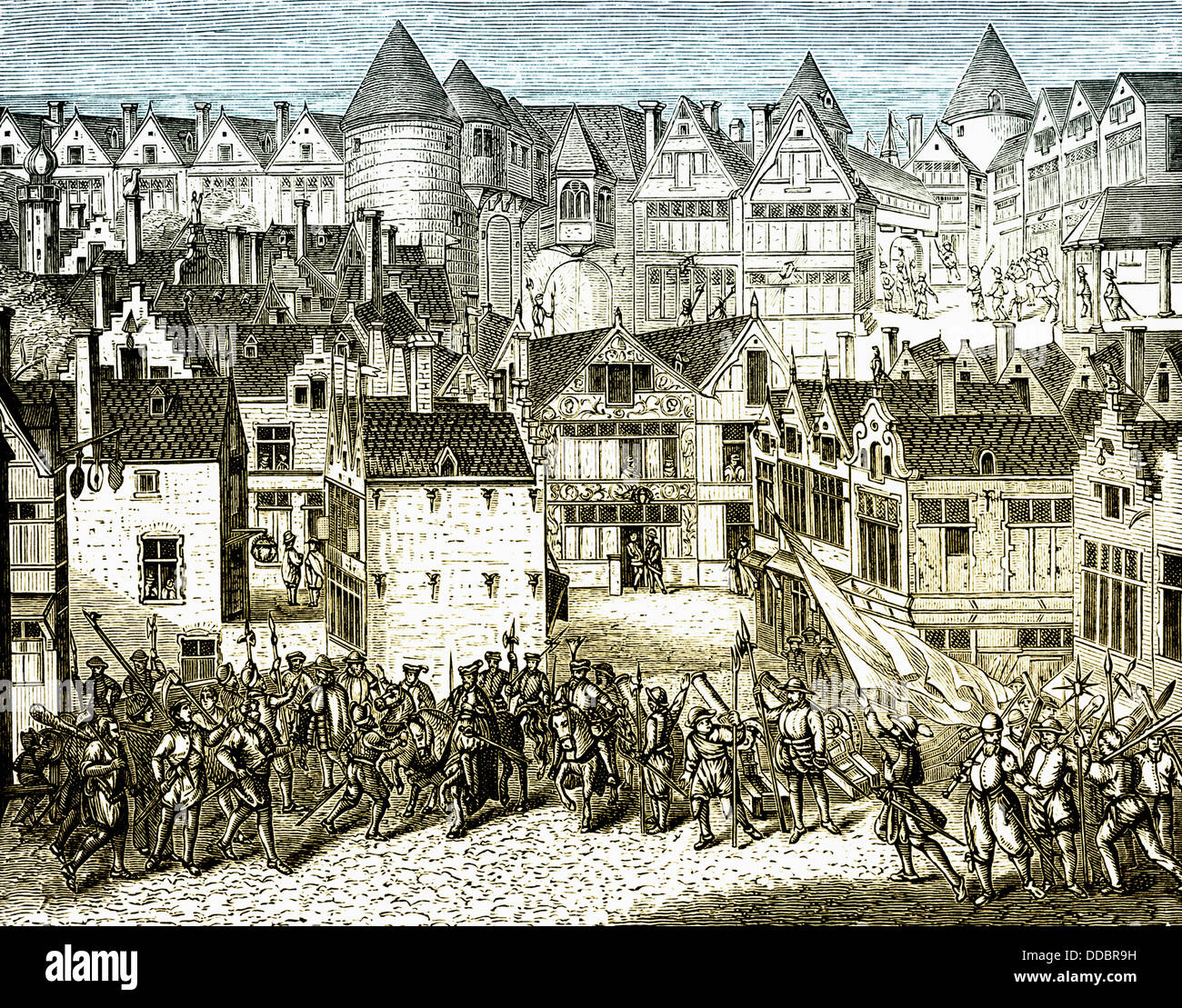 Révolution d'Anvers, Pays-Bas espagnols, 16e siècle Banque D'Images