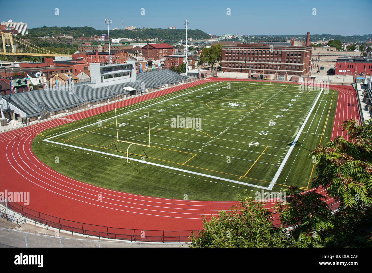 CUPPLES STADIUM PUBLIC SCHOOL SPORTS PISTE PITTSBURGH PENNSYLVANIA USA Banque D'Images