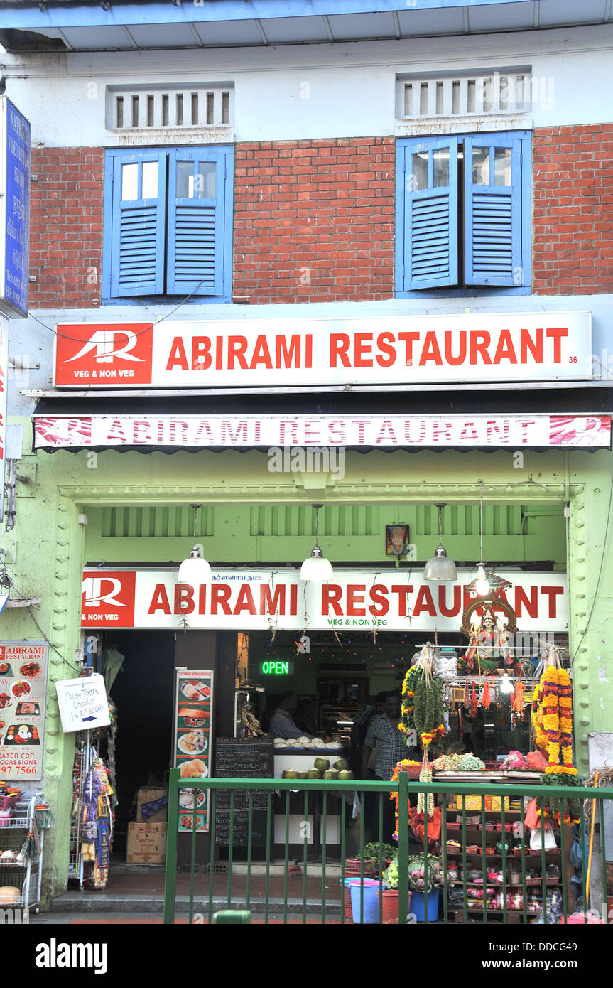 Abirami restaurant Little India Buffalo Road Singapore Banque D'Images