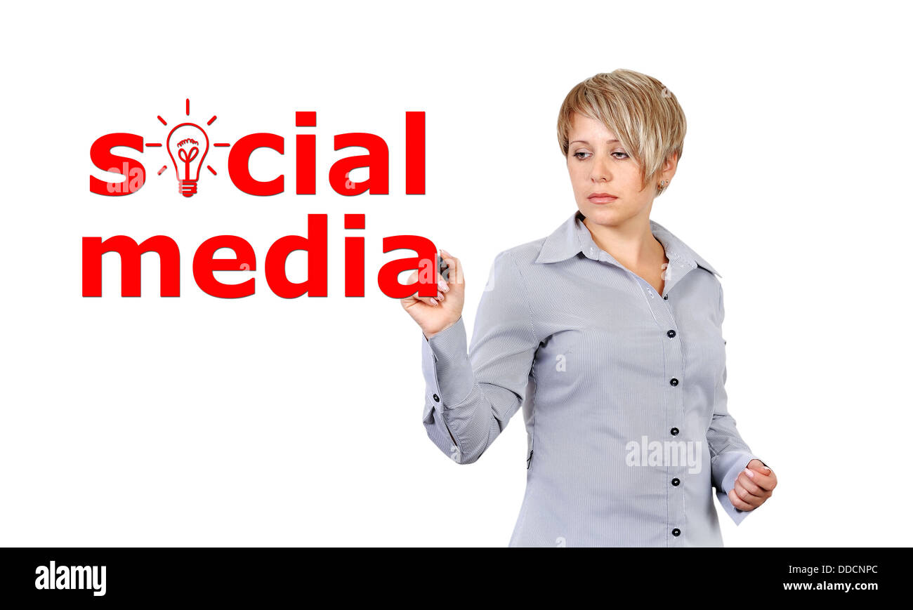médias sociaux Banque D'Images